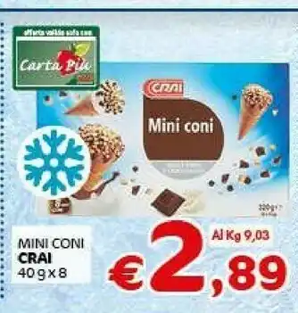Crai Crai Mini Coni offerta