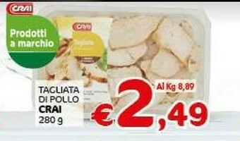 Crai Crai Tagliata Di Pollo offerta