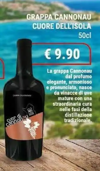 Crai Cuore Dell'Isola Grappa Cannonau offerta