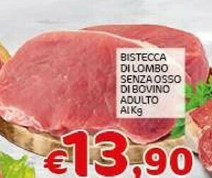 Crai Bistecca Di Lombo Senza Osso Di Bovino Adulto offerta