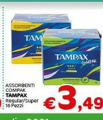 Crai Tampax Assorbenti interni offerta