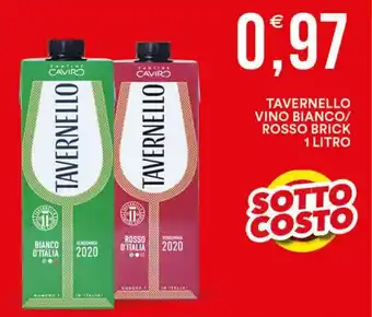 Tavernello Vino Blanco/Rosso Brick 1 Litro