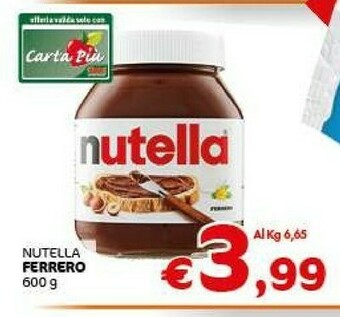 Crai Ferrero Crema al cioccolato offerta