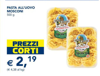 Esselunga Pasta All'Uovo Mosconi 500 g offerta