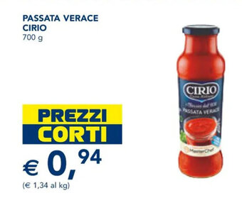 Esselunga Cirio Passata Verace 700 g offerta