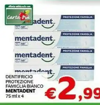 Crai Mentadent Mentadent Dentifricio Protezione Famiglia Bianco offerta
