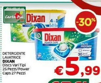 Crai Dixan Dixan Detergente Lavatrice Discs offerta