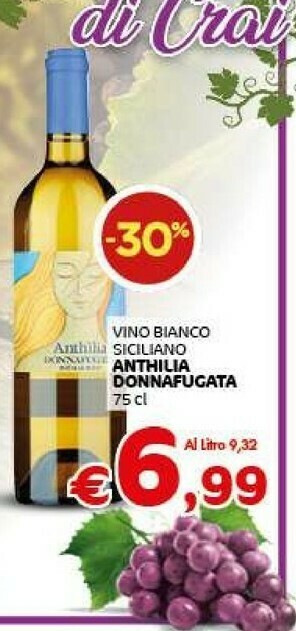 Crai Donnafugata Vino bianco offerta