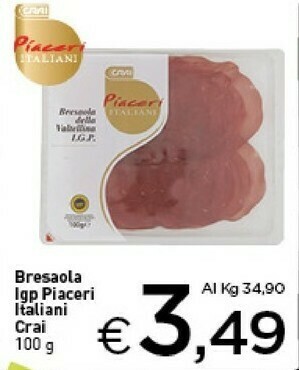 Crai Crai - Bresaola Della Valtellina IGP 100 G(ml) offerta