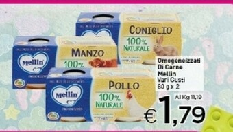 Crai Mellin Omogeneizzati offerta