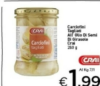 Crai Carciofini sott'olio offerta