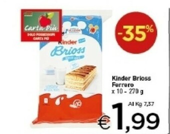 Crai Kinder Brioss offerta