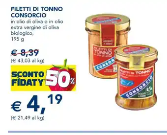 Esselunga Filetti Di Tonno Consorcio 195 g . offerta