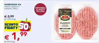 Esselunga AIA Hamburger classico, tacchino o rosmarino, 200 g offerta