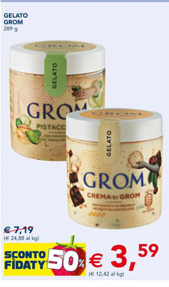 Esselunga Gelato Grom 289 g offerta