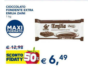 Esselunga Emilia Zaini Cioccolato Fondente Extra 1 kg offerta