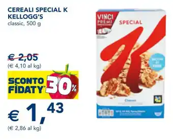 Esselunga Special K Kellogg's Cereali classic, 500 g offerta
