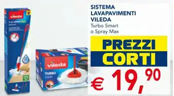 Esselunga Sistema Lavapavimenti Vileda Turbo Smart o Spray Max offerta
