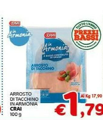 Crai Fesa di tacchino offerta