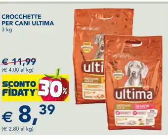 Ultima Crocchette Per Cani 3 Kg