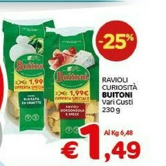 Crai Buitoni Ravioli Curiosità offerta