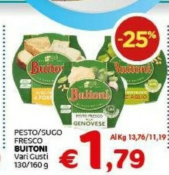 Crai Buitoni Pesto Fresco Alla Genovese 130 G(ml) offerta