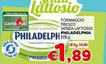 Crai Philadelphia Philadelphia Formaggio Fresco Senza Lattosio offerta