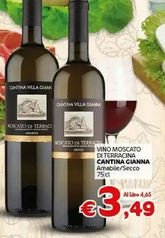 Crai Cantina Gianna Vino Moscato Di Terracina offerta