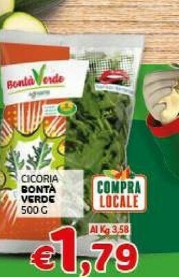 Crai Bontà verde Cicoria Le Verdurissime 500 G(ml) offerta