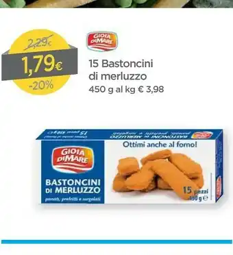 DPiù Gioia Di Mare 15 Bastoncini Di Merluzzo offerta