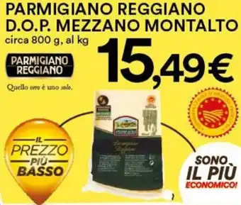Coop Superstore Parmigiano Reggiano D.O.P. Mezzano Montalto 800 g offerta