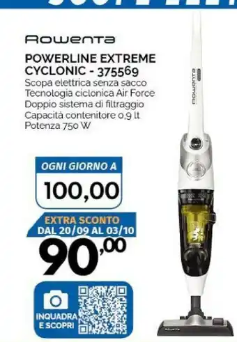 Orizzonte Rowenta Scopa elettrica offerta