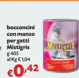 Pam Mistigris Bocconcini Con Manzo Per Gatti offerta