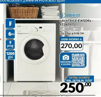 Orizzonte Indesit Lavatrice offerta