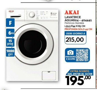 Orizzonte Akai Lavatrice offerta