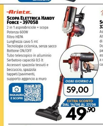 Orizzonte Ariete Scopa elettrica offerta