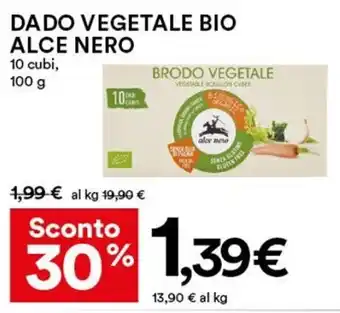 Coop Superstore Alce Nero Dado Vegetale Bio 10 cubi 100 g offerta