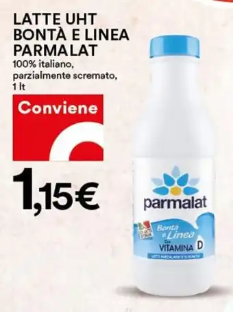 Coop Superstore Parmalat Latte UHT Bontà e Linea 1 lt offerta