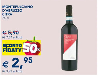 Montepulciano D'Abruzzo Citra 75 cl