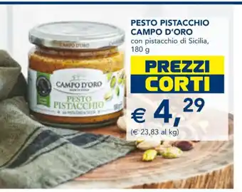 Pesto Pistacchio Campo D'Oro con pistacchio di Sicilia, 180 g