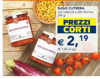 Esselunga Sugo Cutrera con salsiccia o alla Norma, 290 g offerta