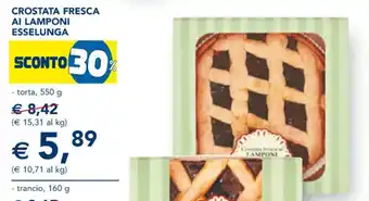 Esselunga Crostata Fresca Al Lamponi Esselunga torta, 550 g offerta