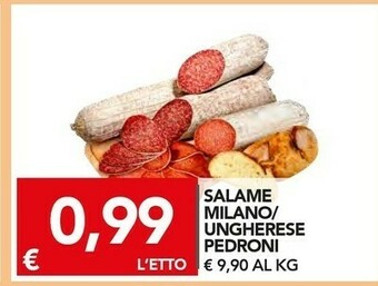 TuoDi Pedroni Salame Milano/ Ungheres offerta