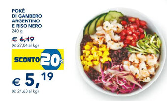Esselunga Pokè Di Gambero Argentino E Riso Nero 240 g offerta