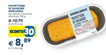 Esselunga Polpettone Di Salmone Esselunga con peproni e scamorza affumicata, 500 g offerta