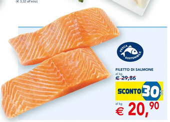 Esselunga Filetto Di Salmone al kg offerta