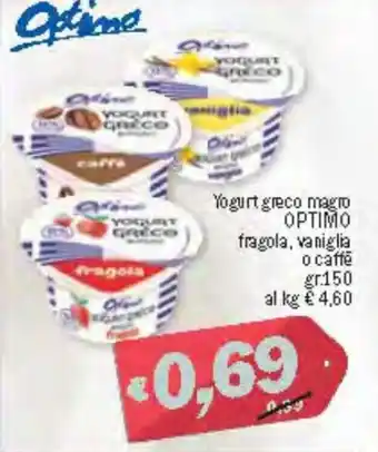 Ard Discount Optimo Yogurt greco magro 150 gr offerta