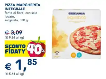 Esselunga Pizza Margherita Integrale 330g offerta