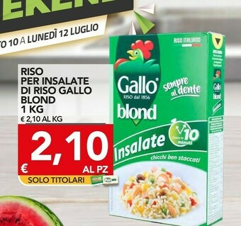 TuoDi Gallo Riso offerta