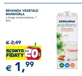 Esselunga equilibrio Bevanda Vegetale Mandorla 1 litro